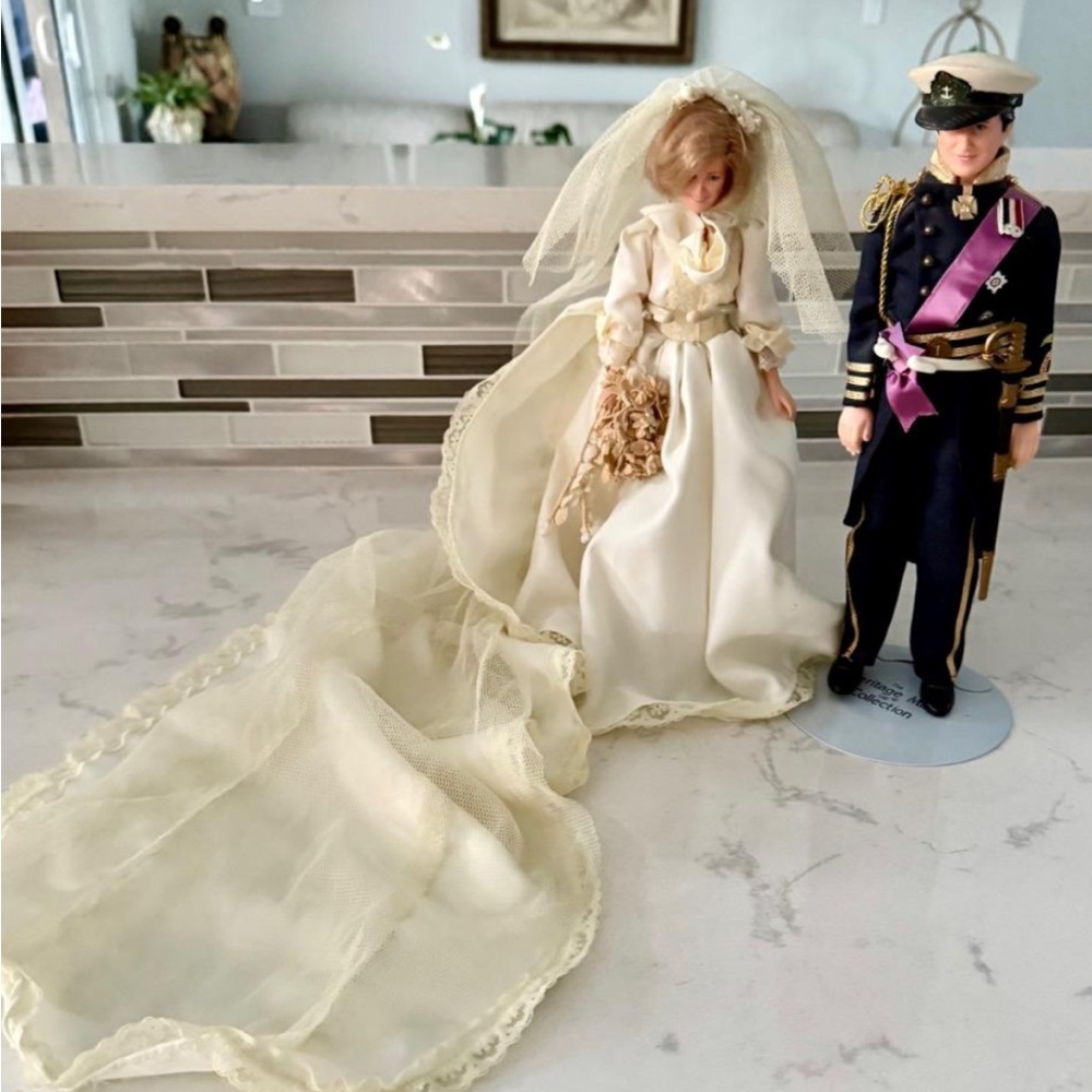 1981 Princess Diana & Prince Charles 12" Royal Wedding Doll Set | Goldberger
